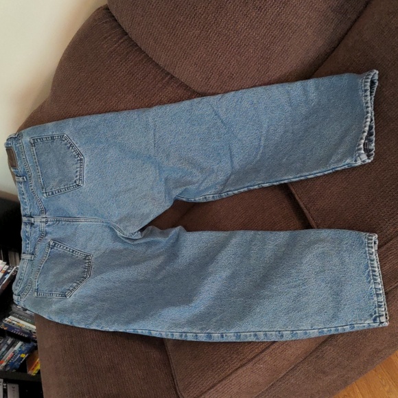 L.L. Bean Men's 100% Cotton Lined Light Denim Relaxed Fit Jeans, 42 x 34 - Picture 3 of 9